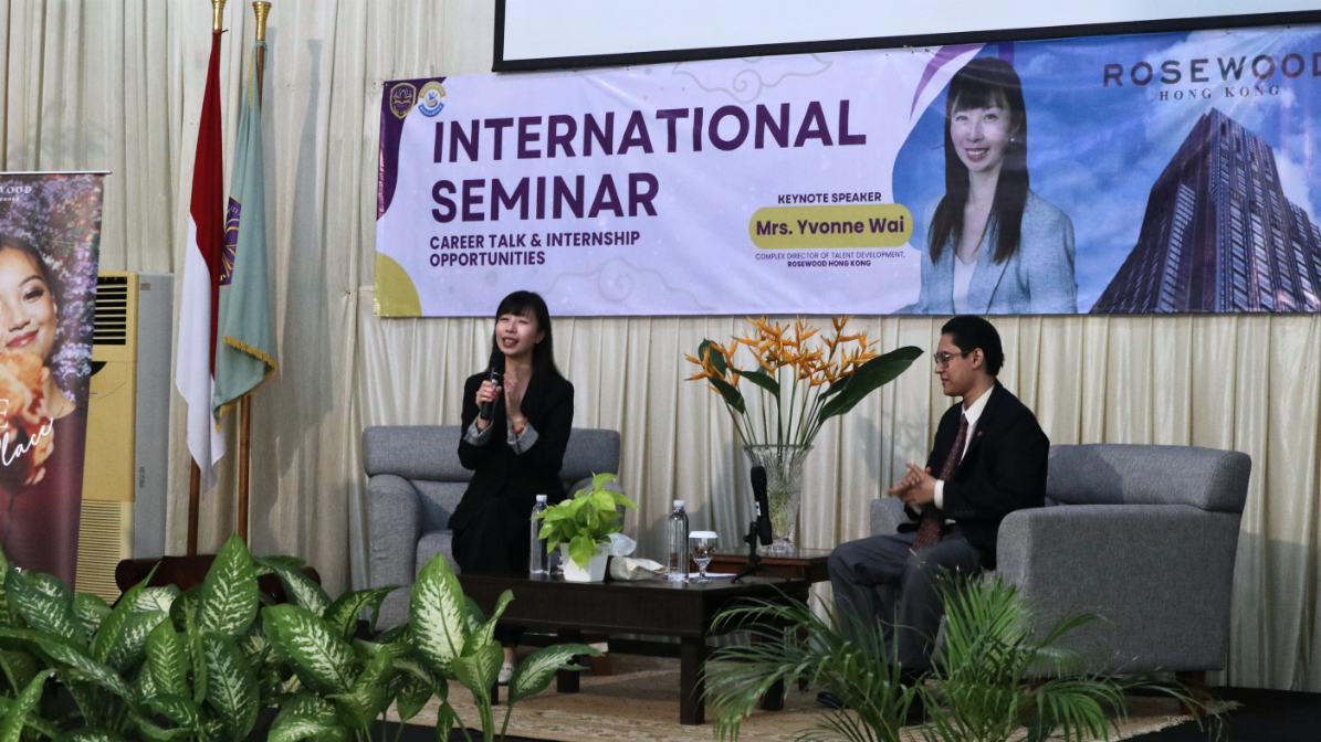 Seminar Internasional | rosewood hongkong | industri perhotelan | seminar perhotelan | hotelier | kuliah umum | kampus