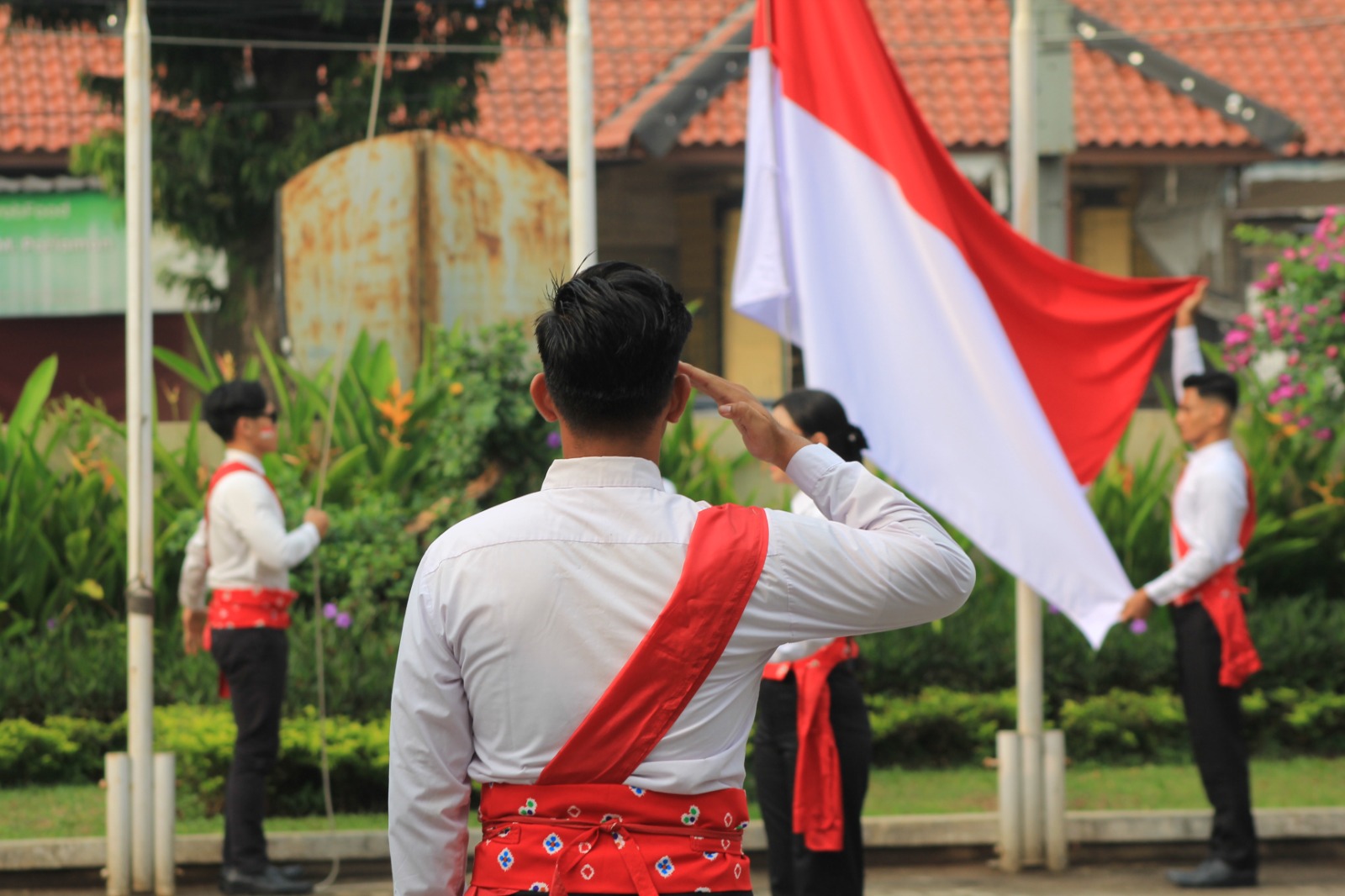 HUT RI | Upacara | Pengibaran bendera | upacara HUT RI | Poltekpar Prima | Prima